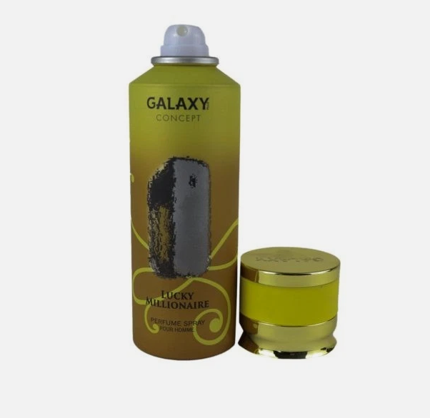 Galaxy Plus LUCKY MILLIONAIRE Perfum Spray Pour Homme 200ml