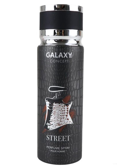 12 PCS (2.5 each) Galaxy Plus STREET Perfume Spray Pour Homme 200ml