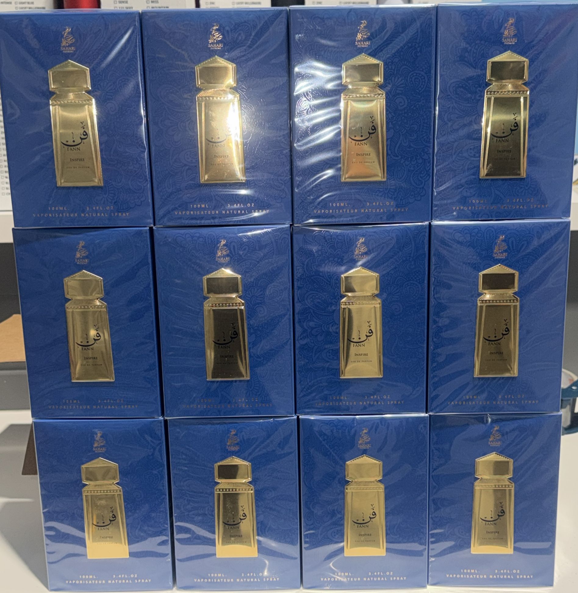 12 PCS (13.75 each) Sahari Fann Inspire Eau de Parfum 100ml 3.4fl.oz