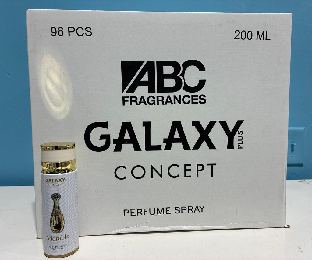 96 PCS (1.56 each) Galaxy Plus ADORABLE Perfume Spray Pour Femme 200ml