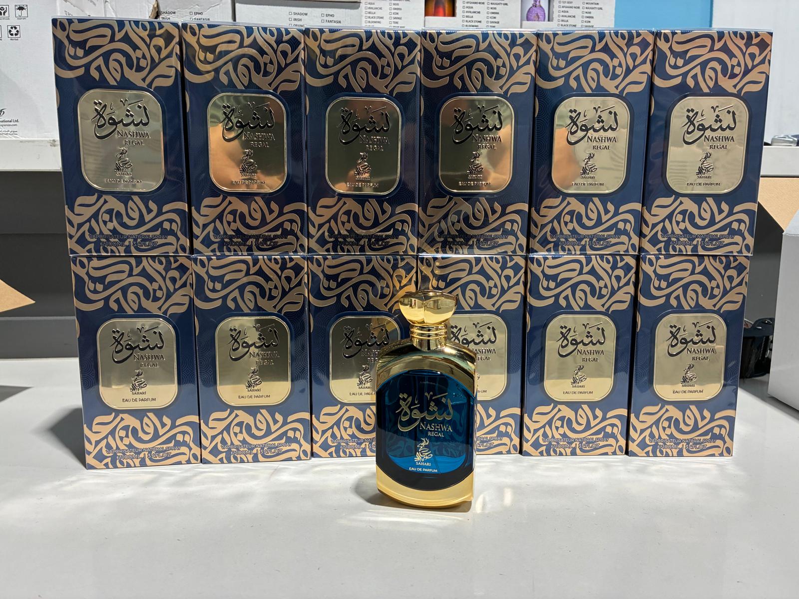 12 PCS (13.75 each) Sahari Nashwa Regal Eau De Parfum 100ml 3.4fl.oz