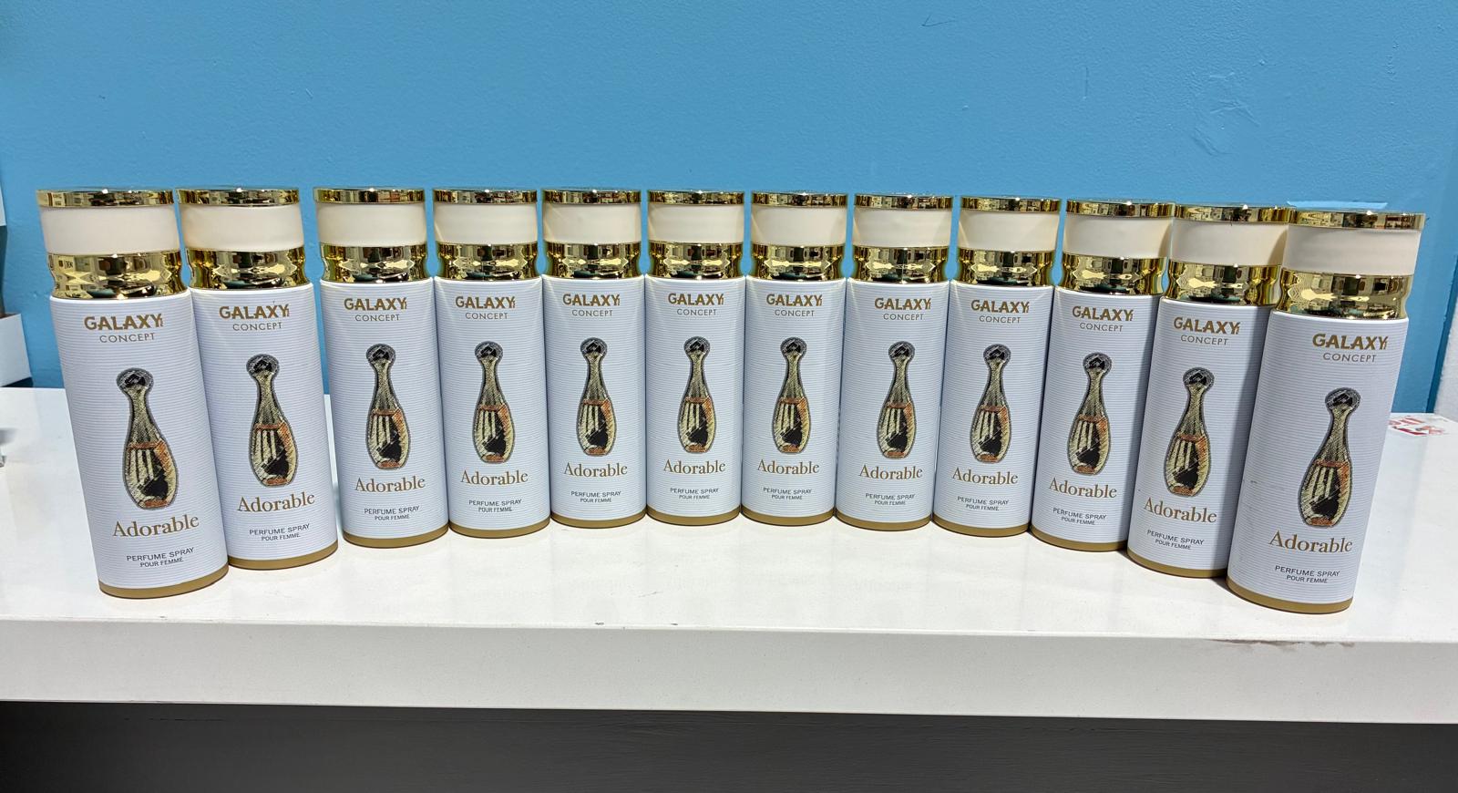 12 PCS (2.50 each) Galaxy Plus ADORABLE Perfume Spray Pour Femme 200ml