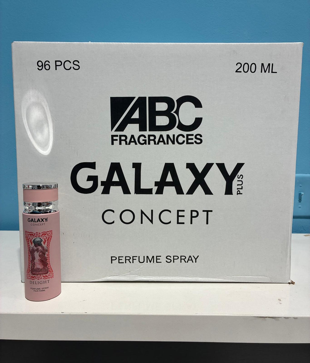 96 PCS (1.56 each) Galaxy Plus DELIGHT Perfume Spray Pour Femme 200ml