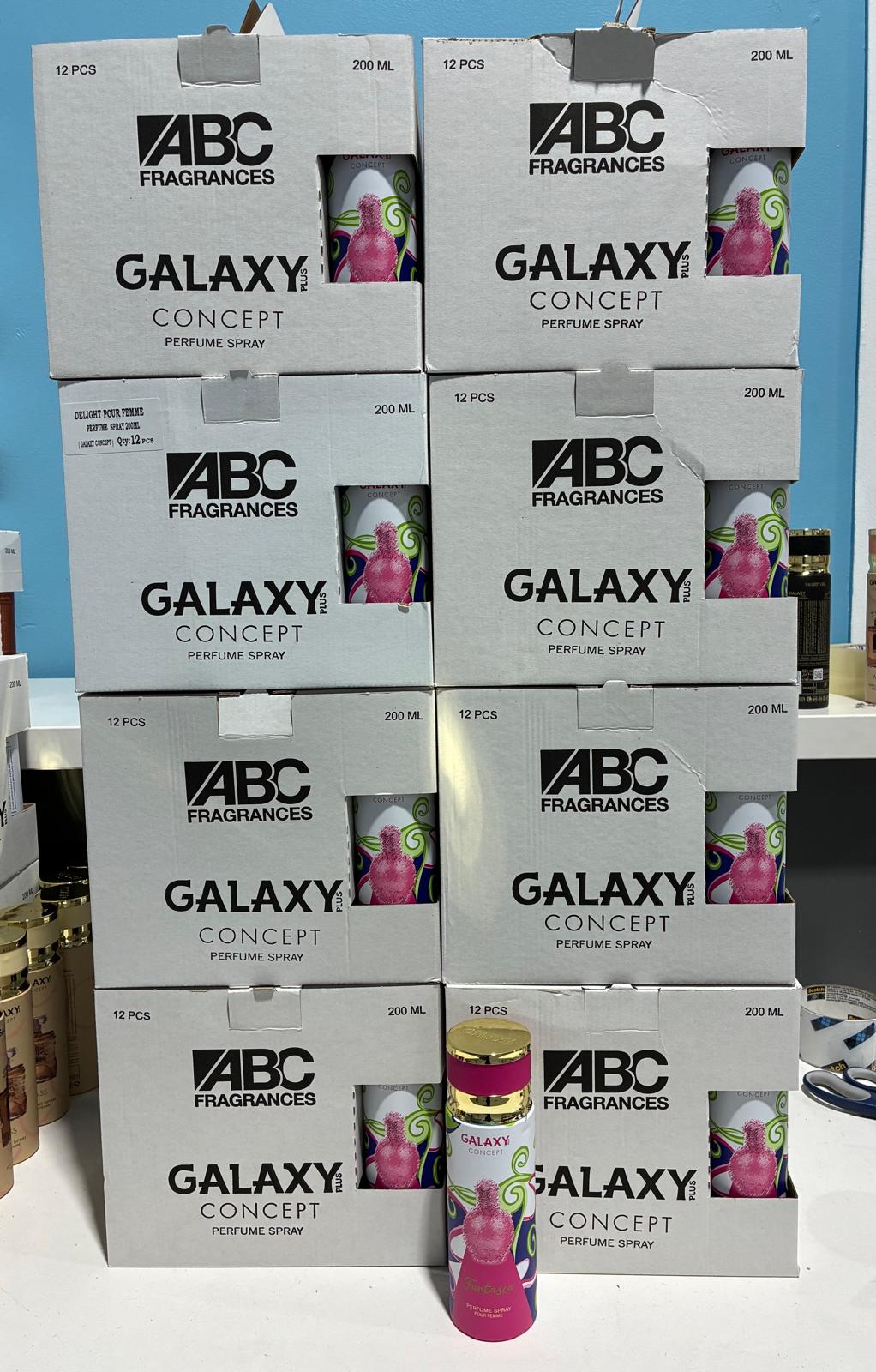 96 PCS (1.56 each) Galaxy Plus FANTASIA Perfume Spray Pour Femme 200ml