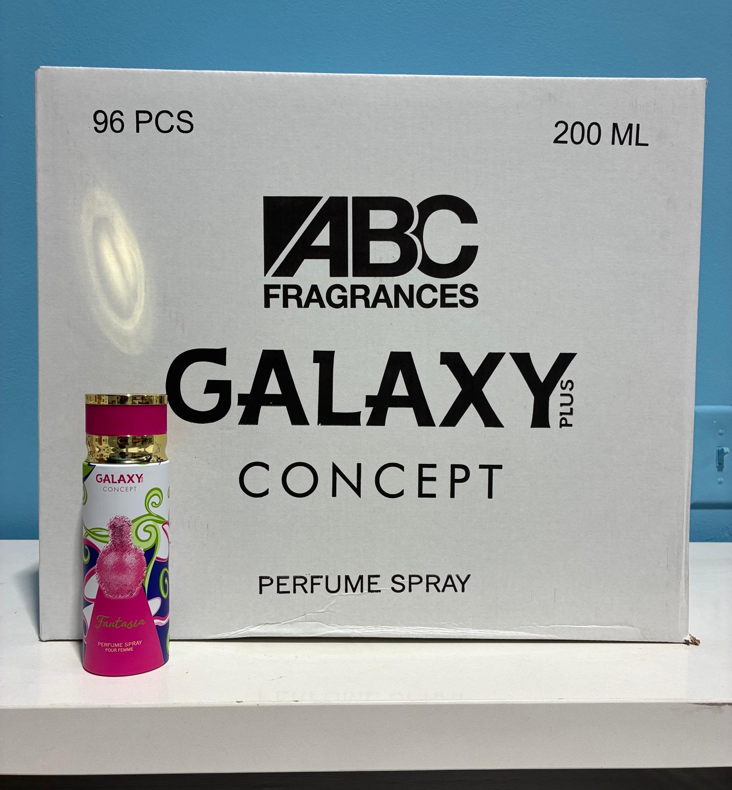 96 PCS (1.56 each) Galaxy Plus FANTASIA Perfume Spray Pour Femme 200ml