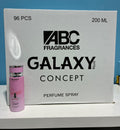 96 PCS (1.56 each) Galaxy Plus SENSE Perfume Spray Pour Femme 200ml