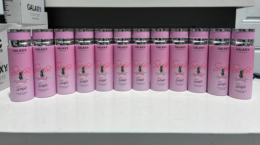 12 PCS (2.50 each) Galaxy Plus SENSE Perfume Spray Pour Femme 200ml