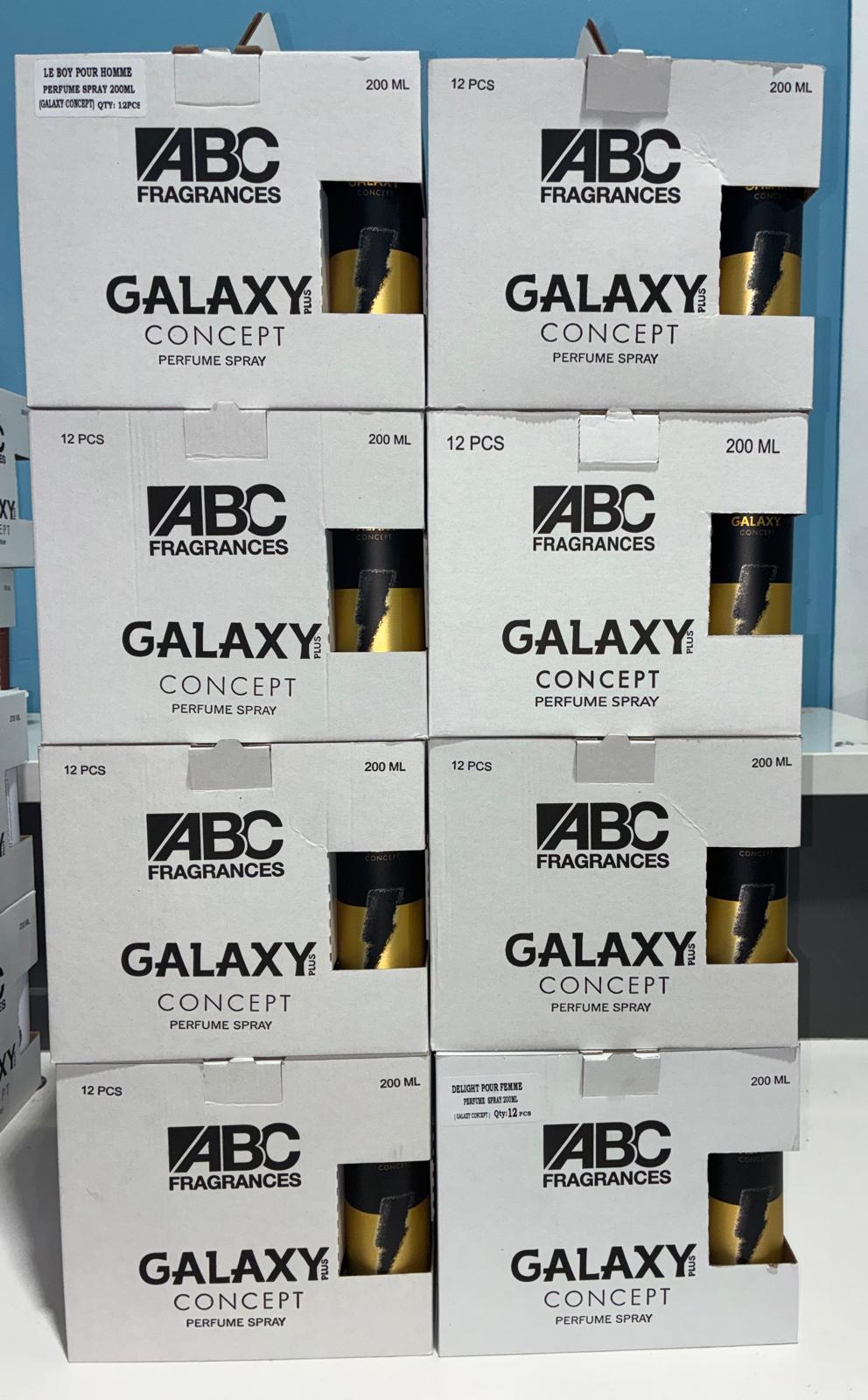 96 PCS (1.56 each) Galaxy Plus LE BOY Perfume Spray Pour Homme 200ml