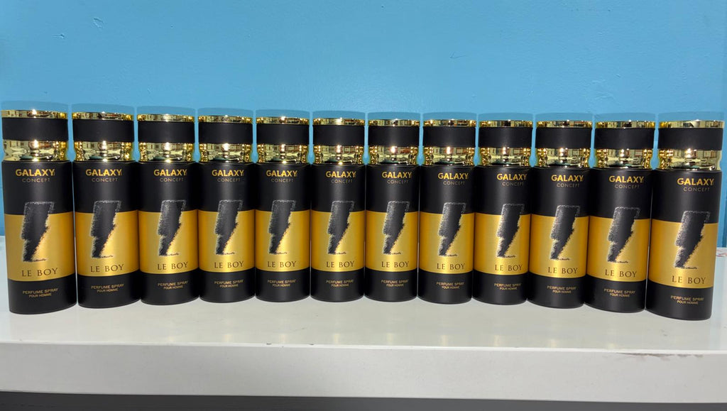 12 PCS (2.5 each) Galaxy Plus LE BOY Perfume Spray Pour Homme 200ml