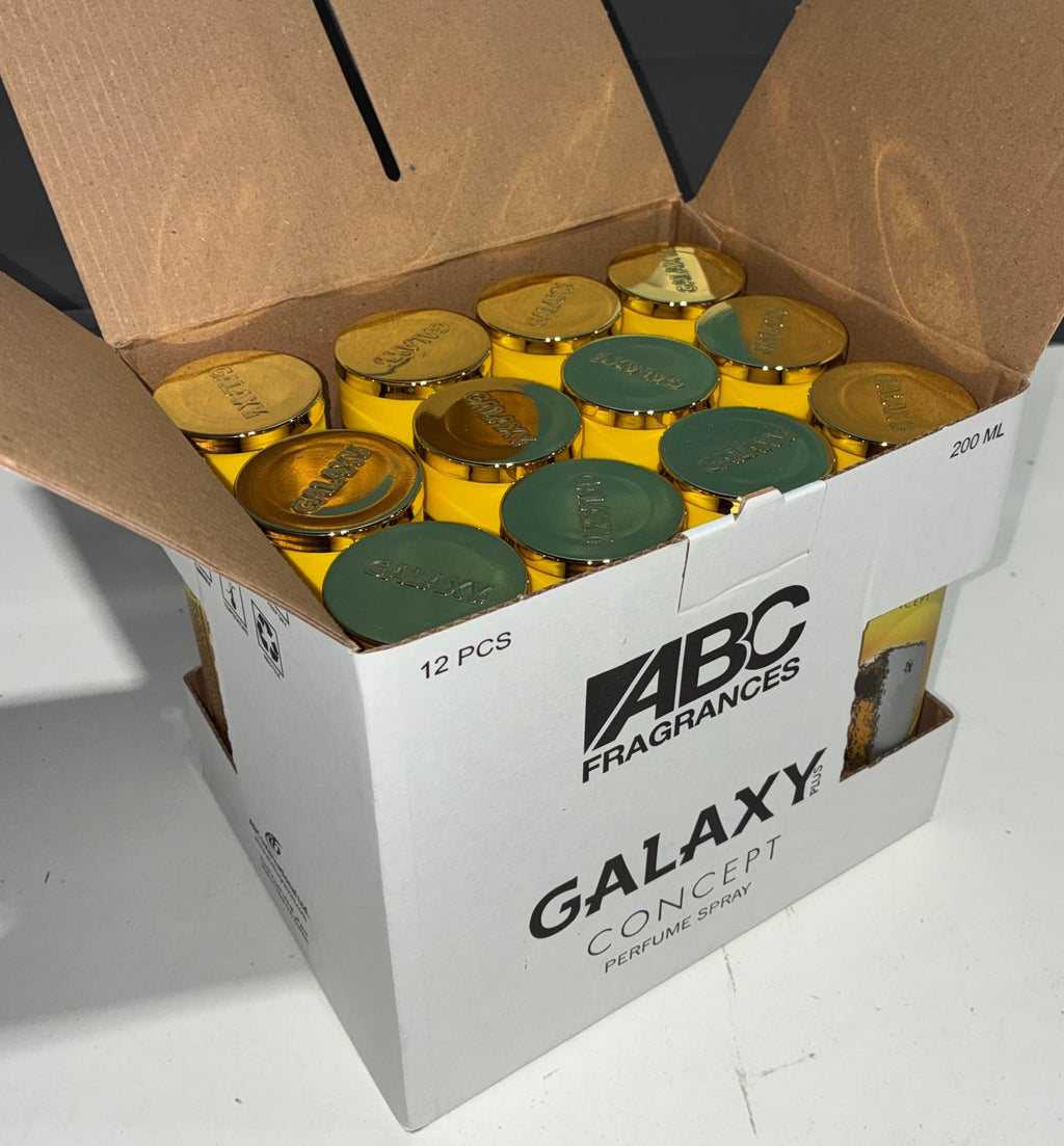 12 PCS (2.5 each) Galaxy Plus LUCKY MILLIONAIRE Perfum Spray Pour Homme 200ml