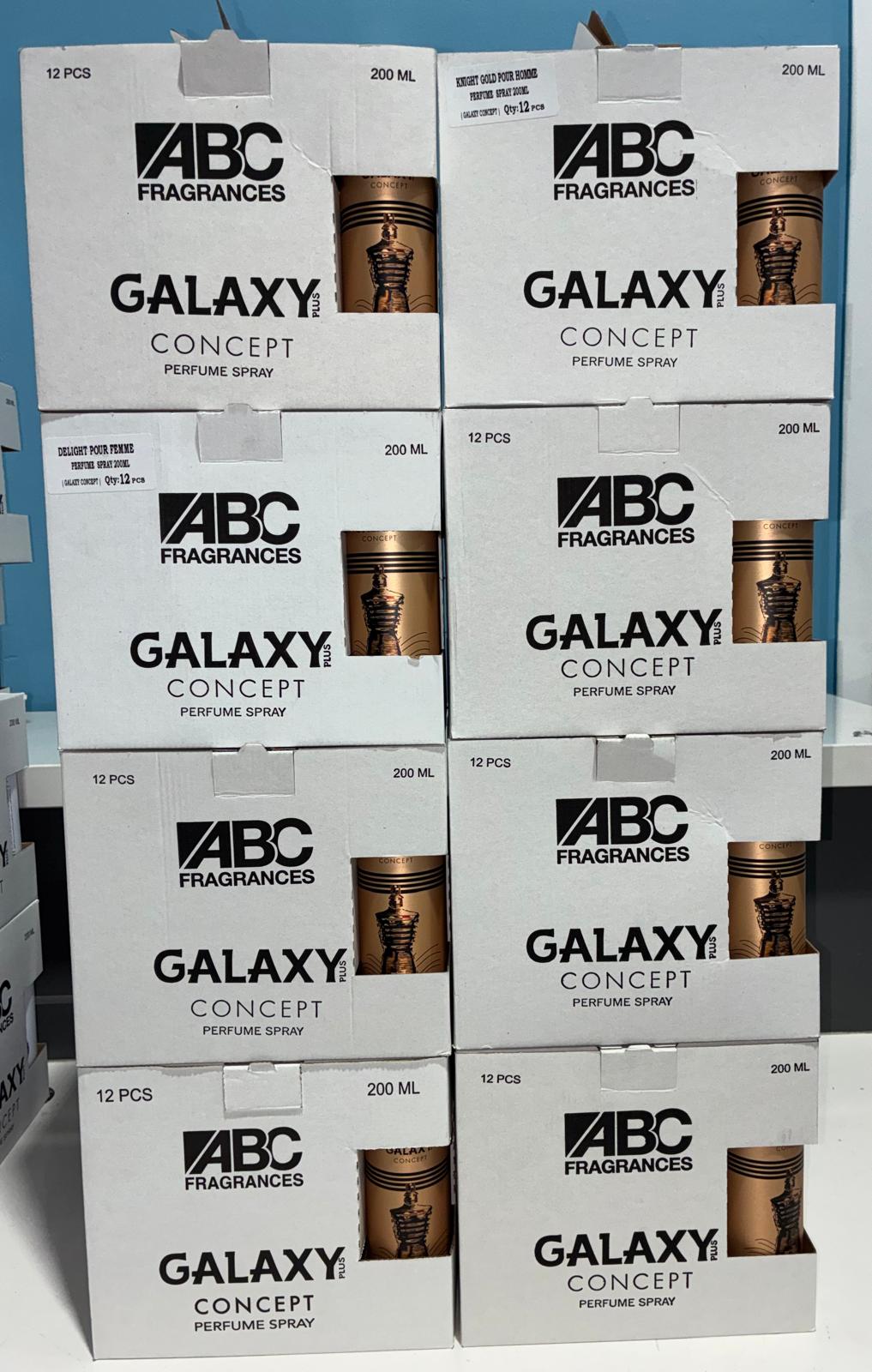 96 PCS (1.56 each) Galaxy Plus NIGHT GOLD Perfume Spray Pour Homme 200ml
