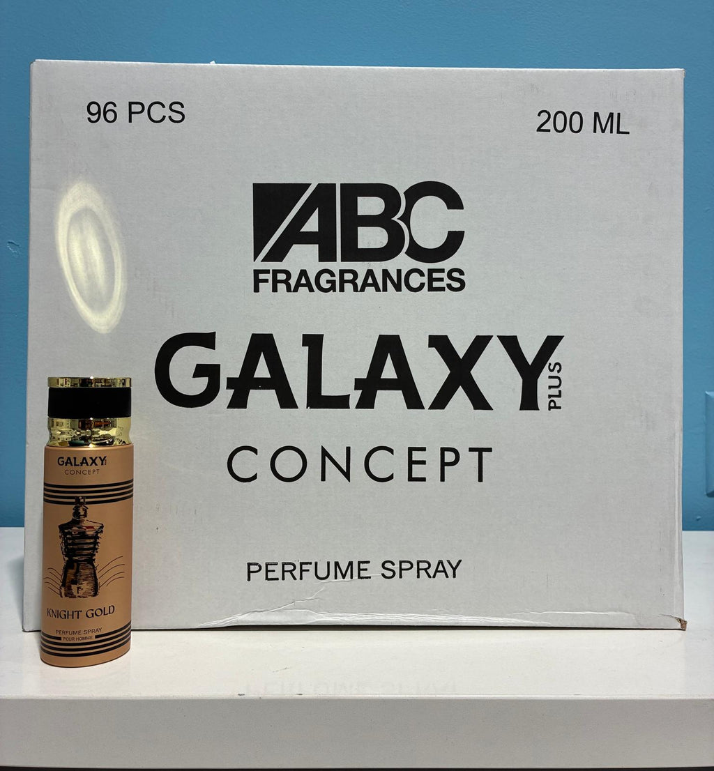 96 PCS (1.56 each) Galaxy Plus NIGHT GOLD Perfume Spray Pour Homme 200ml