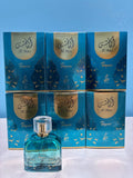 6 PCS (15 each) Sahari Al Mas Turquoise Eau de Parfum 100ml 3.4fl.oz