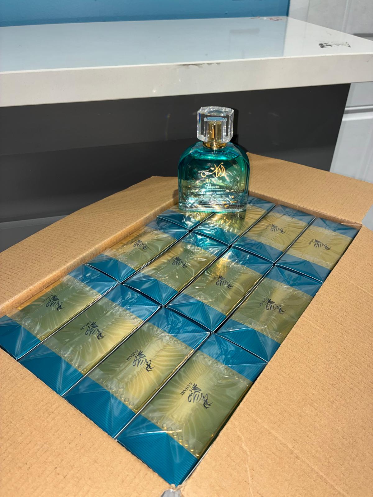 12 PCS (12 each) Sahari Al Mas Turquoise Eau de Parfum 100ml 3.4fl.oz