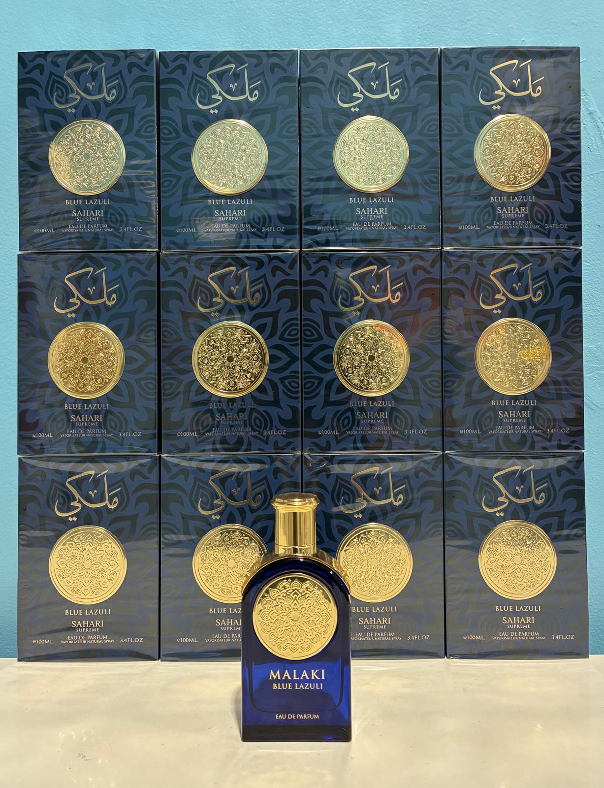 12 PCS (13.75 each) Sahari Malaki BLUE LAZULI Eau de Parfum 100ml 3.4fl.oz