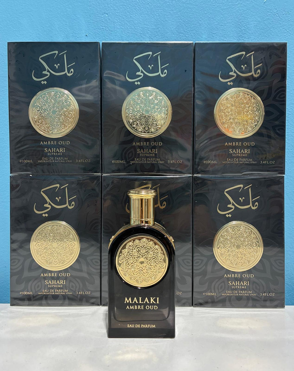 6 PCS (17 each) Sahari Malaki AMBRE OUD Eau de Parfum 100ml 3.4fl.oz