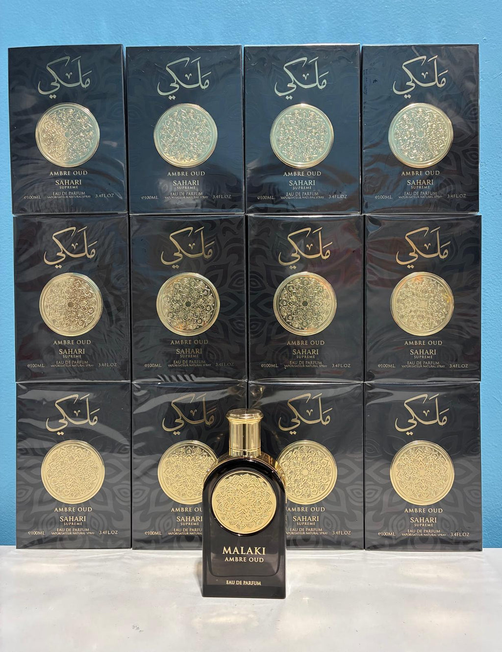 12 PCS (13.75 each) Sahari Malaki AMBRE OUD Eau de Parfum 100ml 3.4fl.oz