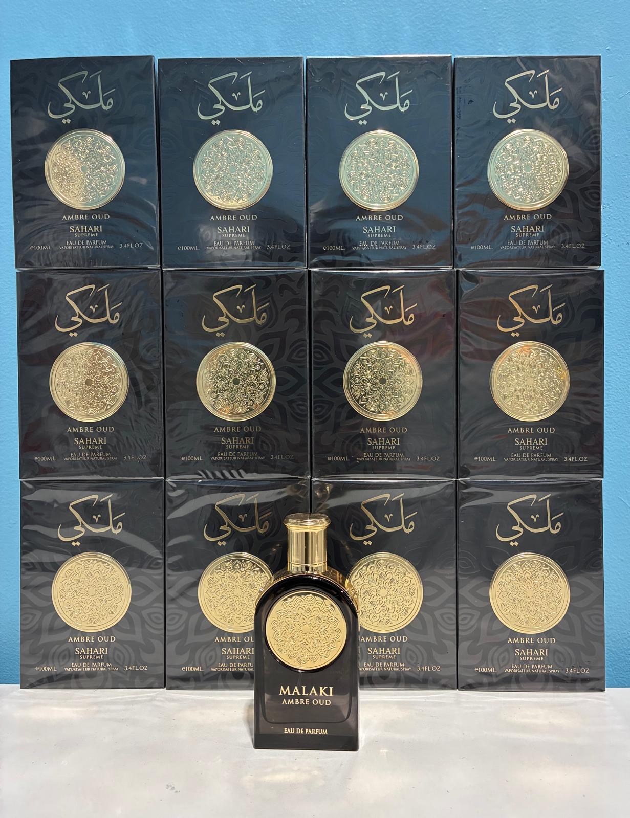 12 PCS (13.75 each) Sahari Malaki AMBRE OUD Eau de Parfum 100ml 3.4fl.oz