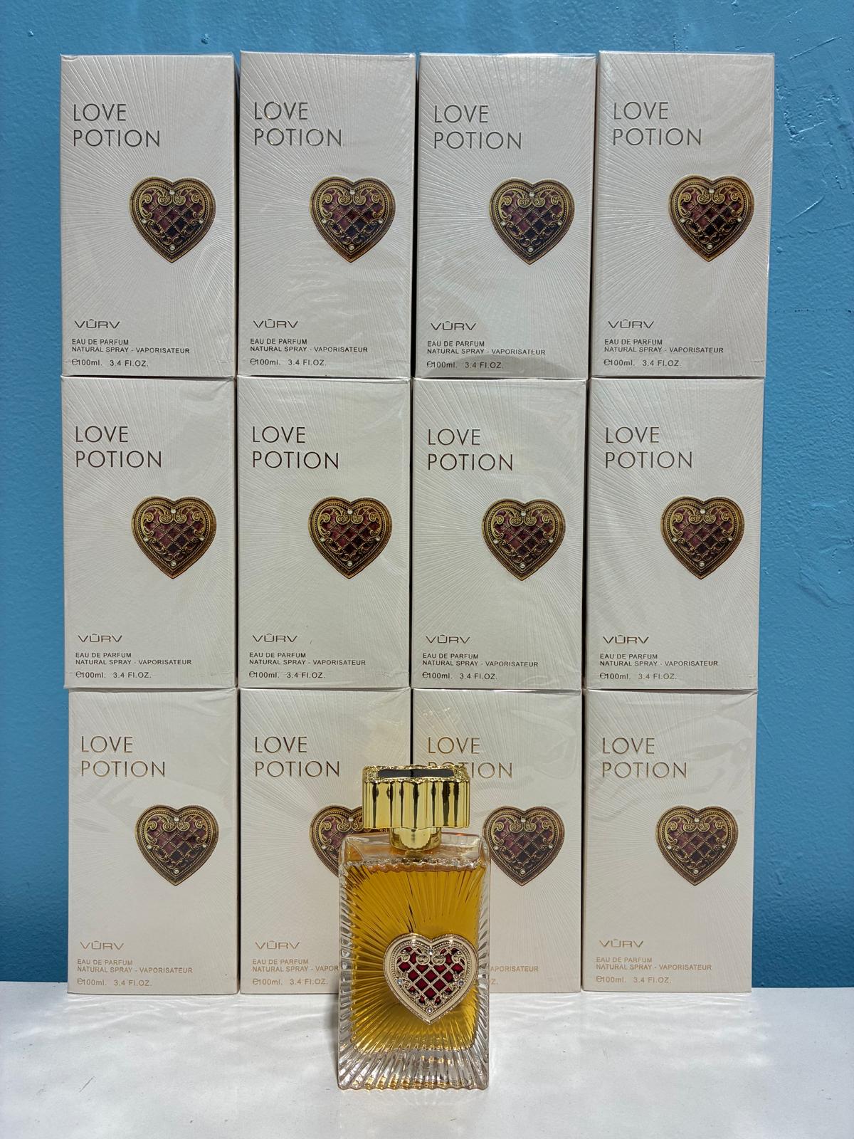 12 PCS (12 each) Vurv - Love Potion Eau De Parfum 100ml 3.4fl.oz